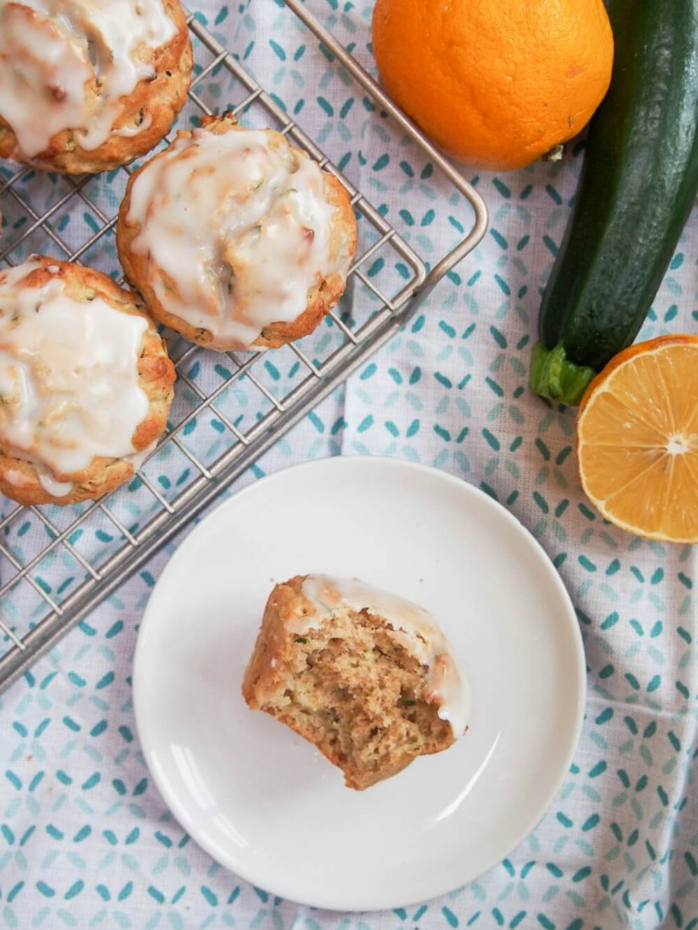 Meyer lemon zucchini muffins