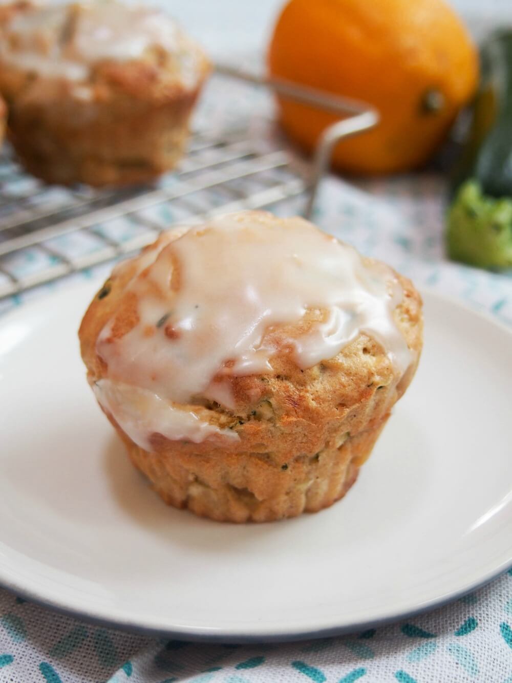 Meyer lemon zucchini muffins