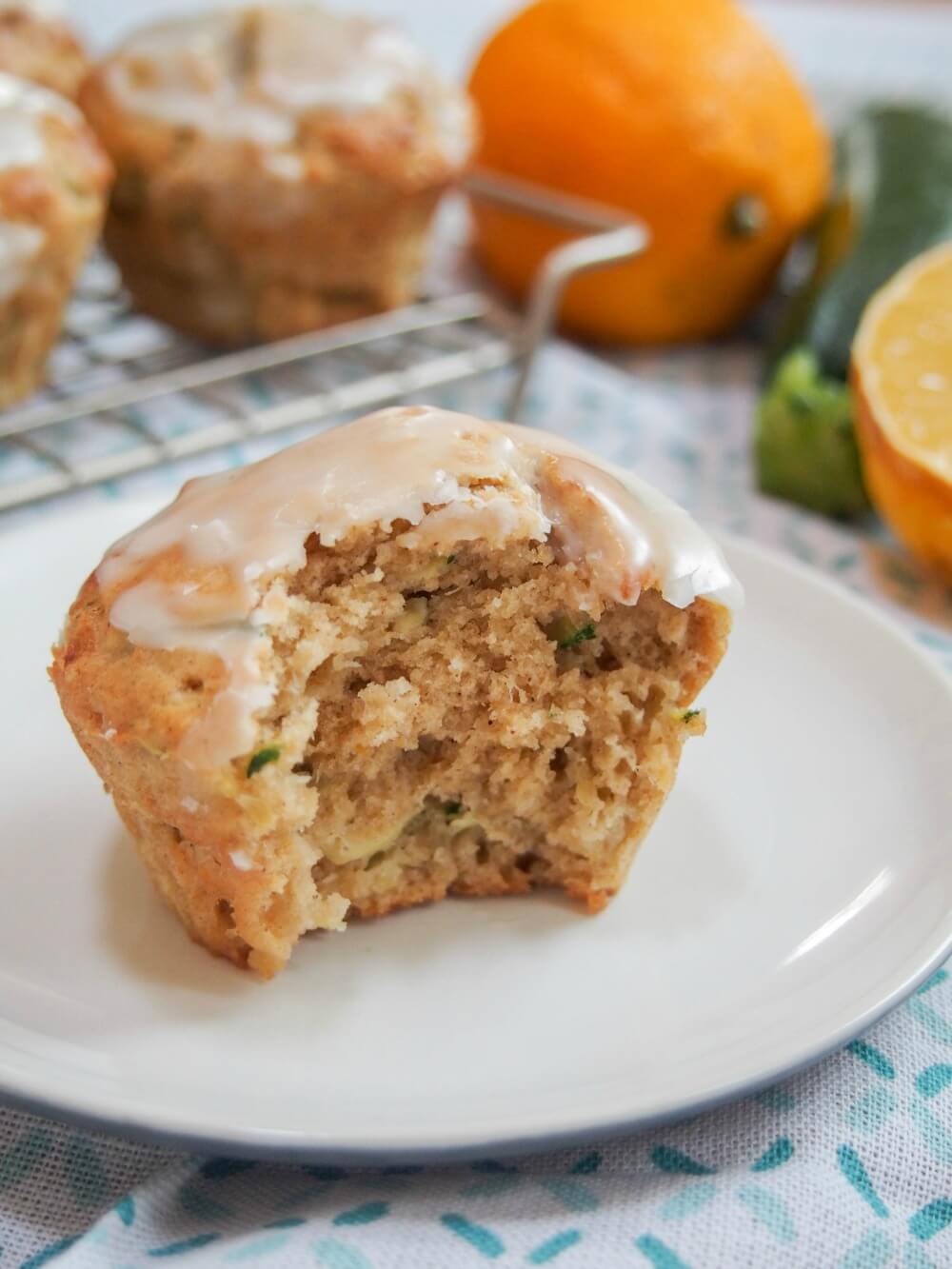Meyer lemon zucchini muffins