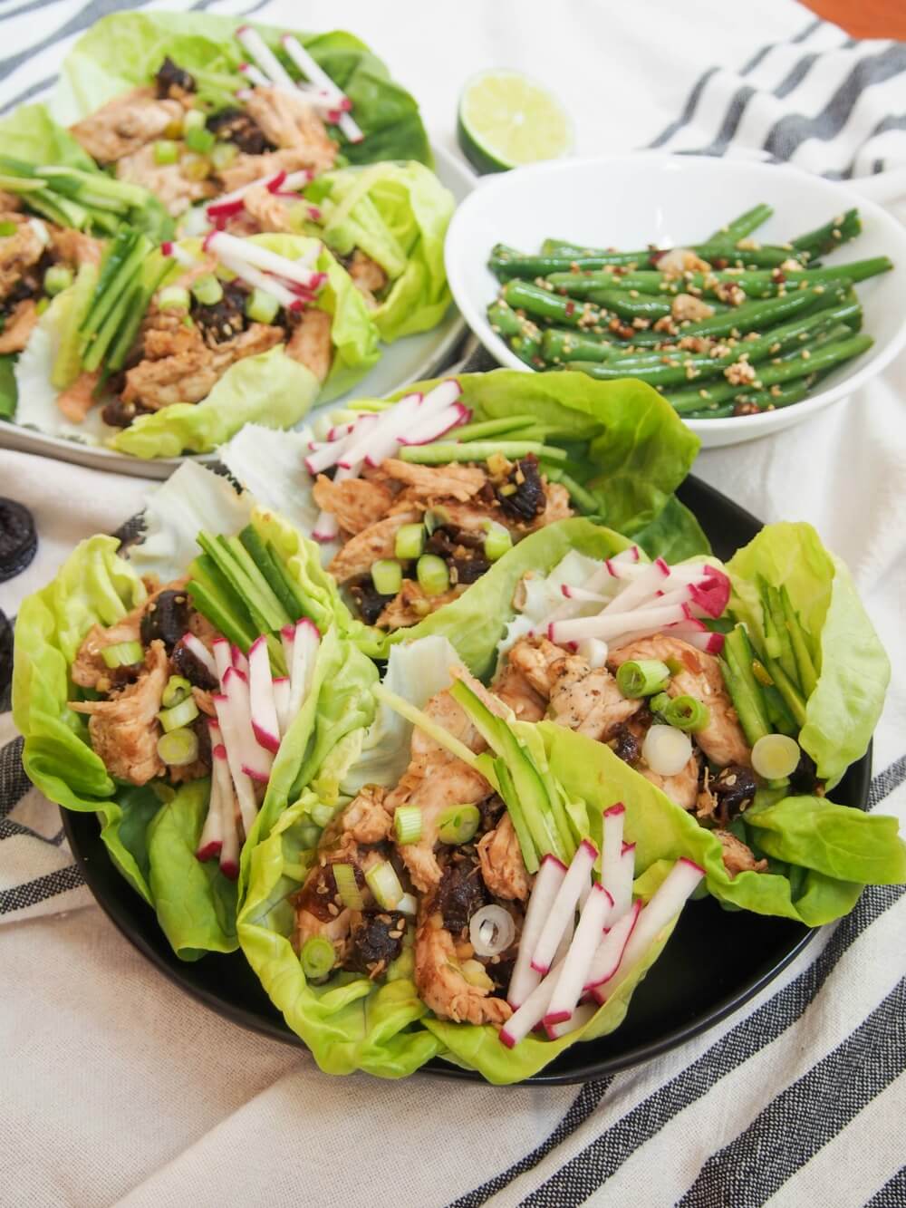 Chef'd meal kit - Asian chicken and California prunes lettuce wraps