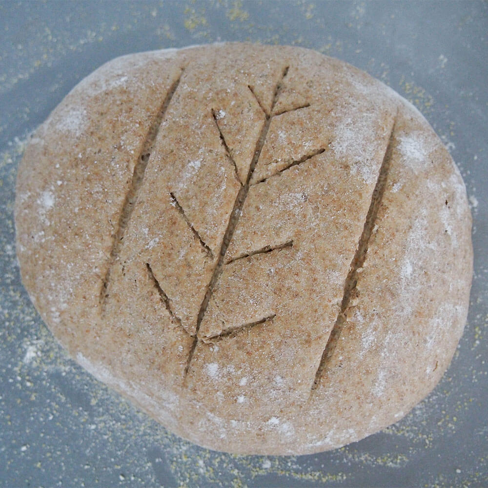 sourdough rye bread ready to bake