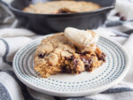 Oatmeal chocolate chip skillet cookie