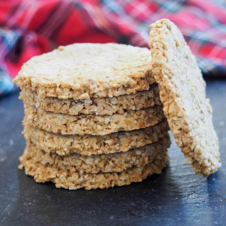stack of oatcakes