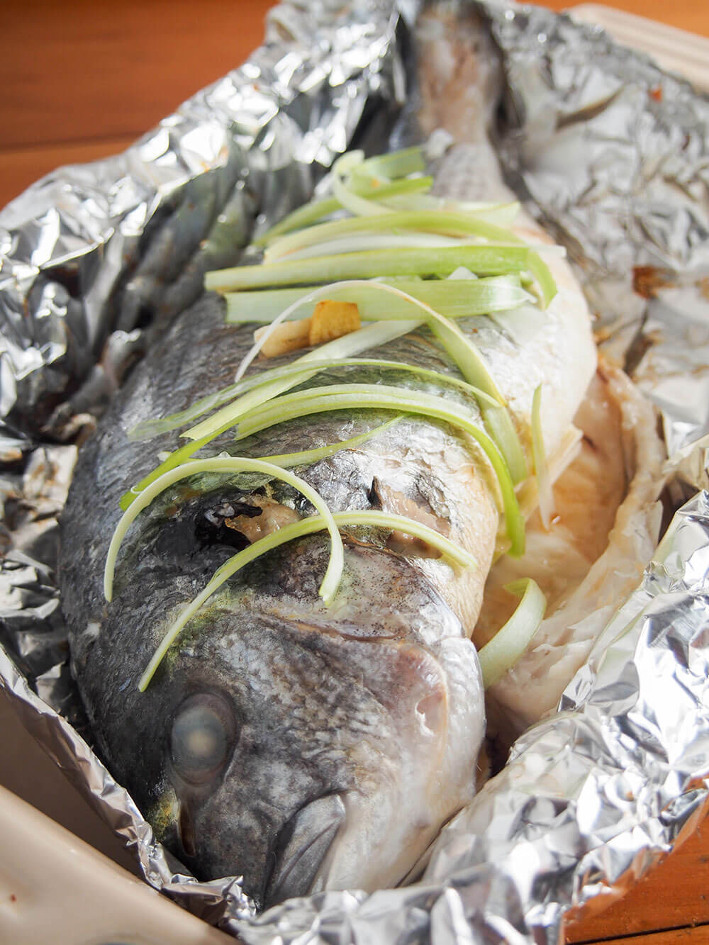 Chinese oven steamed fish out oven