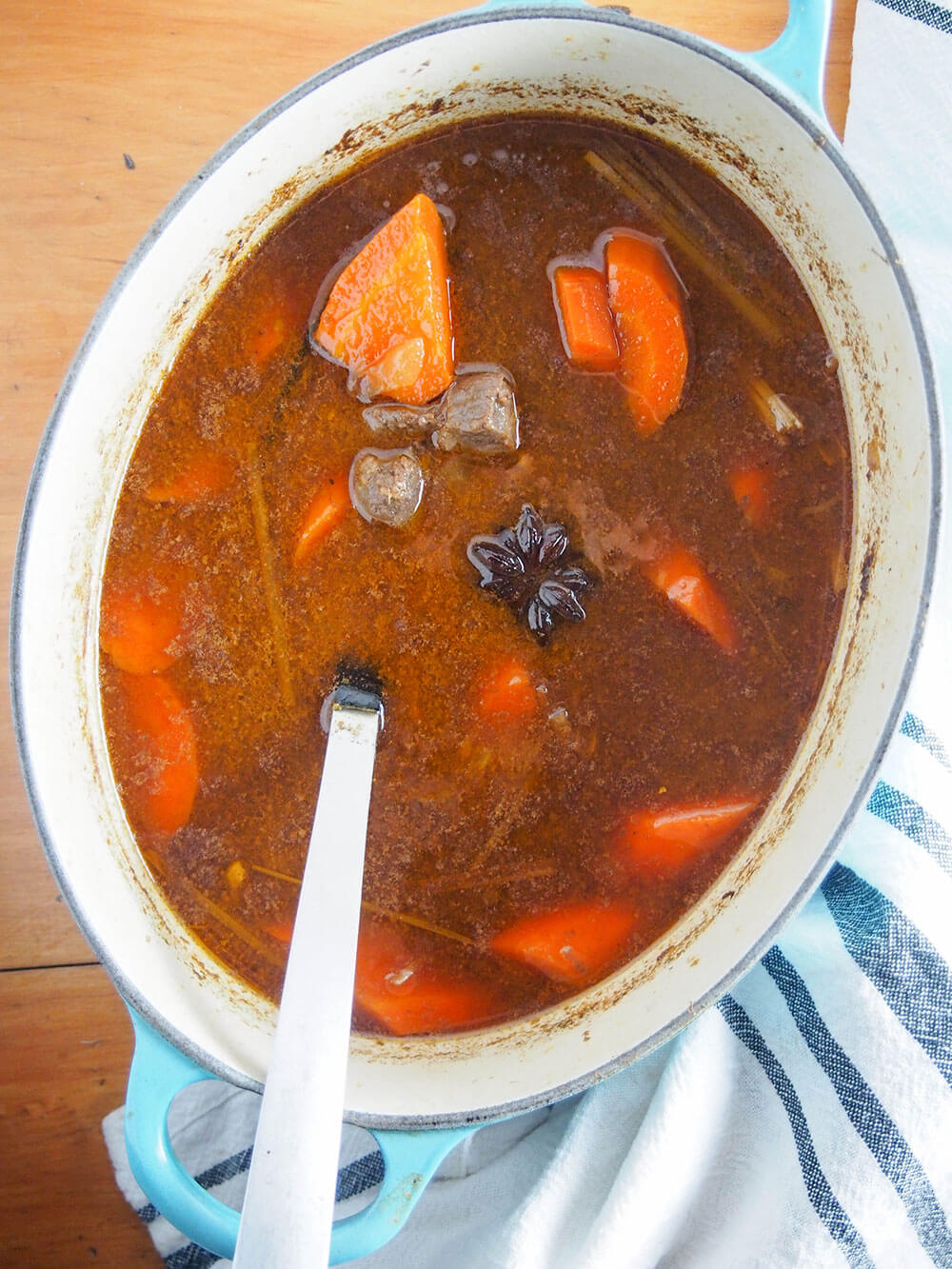 bo kho Vietnamese beef stew in pot bo kho Vietnamese beef stew in pot