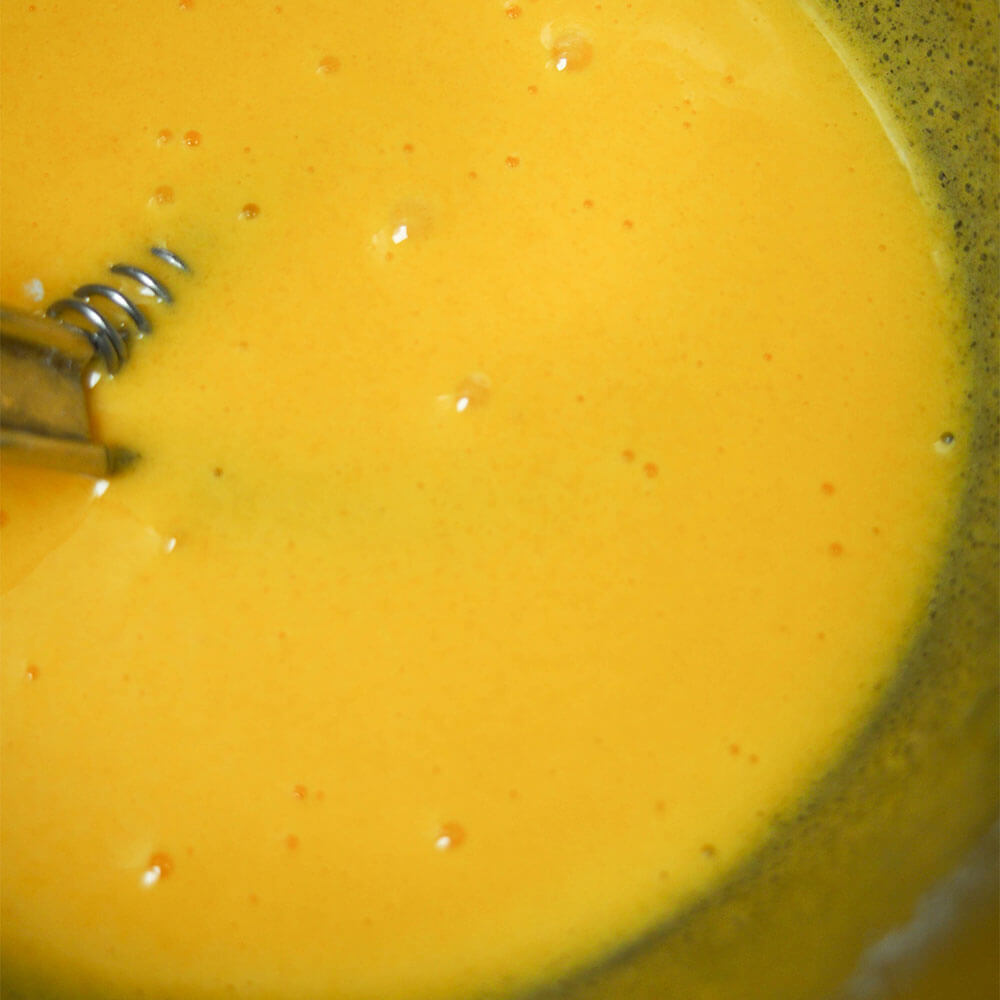 egg yolk mixture for crema Catalana