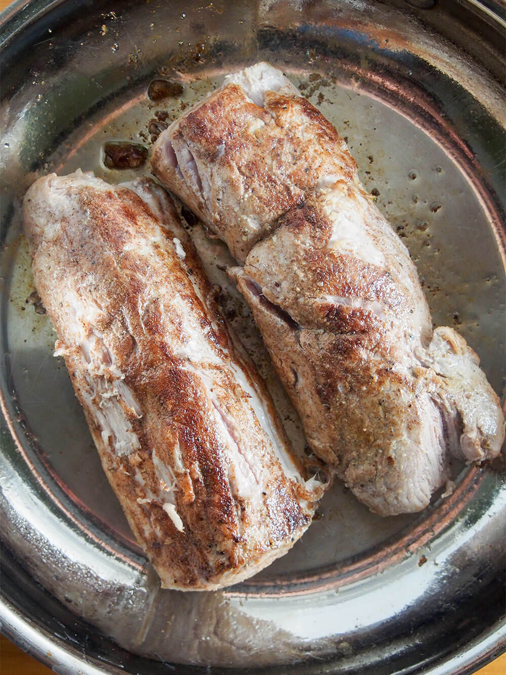 searing pork tenderloin