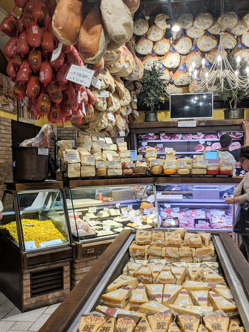 food in Bologna - old market deli