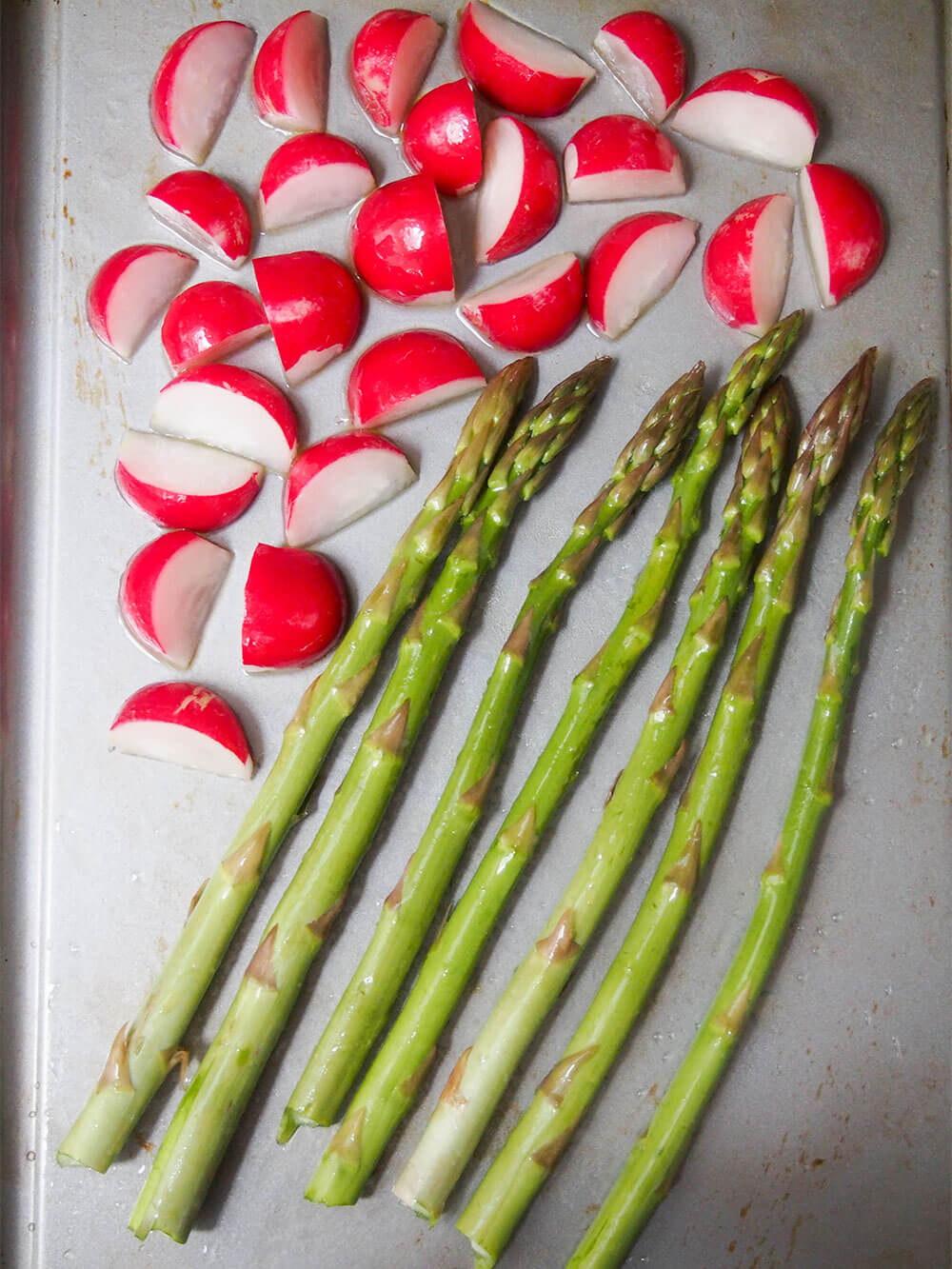 vegetables ready to roast 