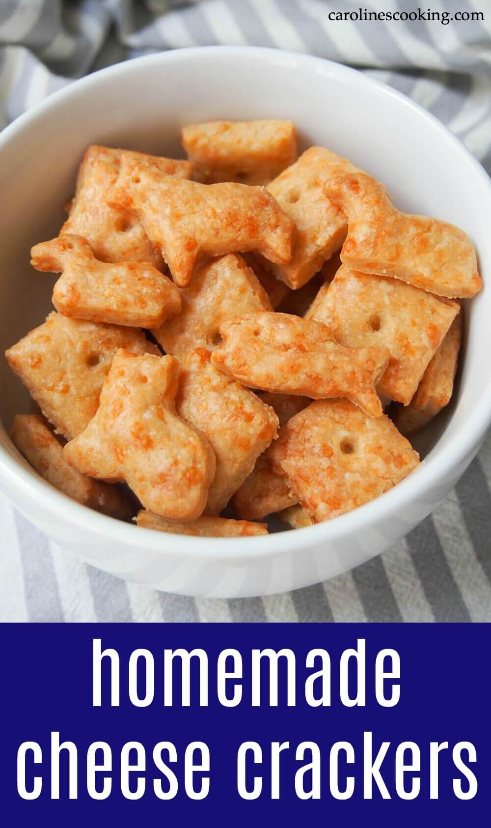 That bit better for you than what you might find in a store, but packed with flavor, these cute little homemade cheese crackers are easy to make too. Tasty snack time awaits! #snack #cracker #cheesecracker