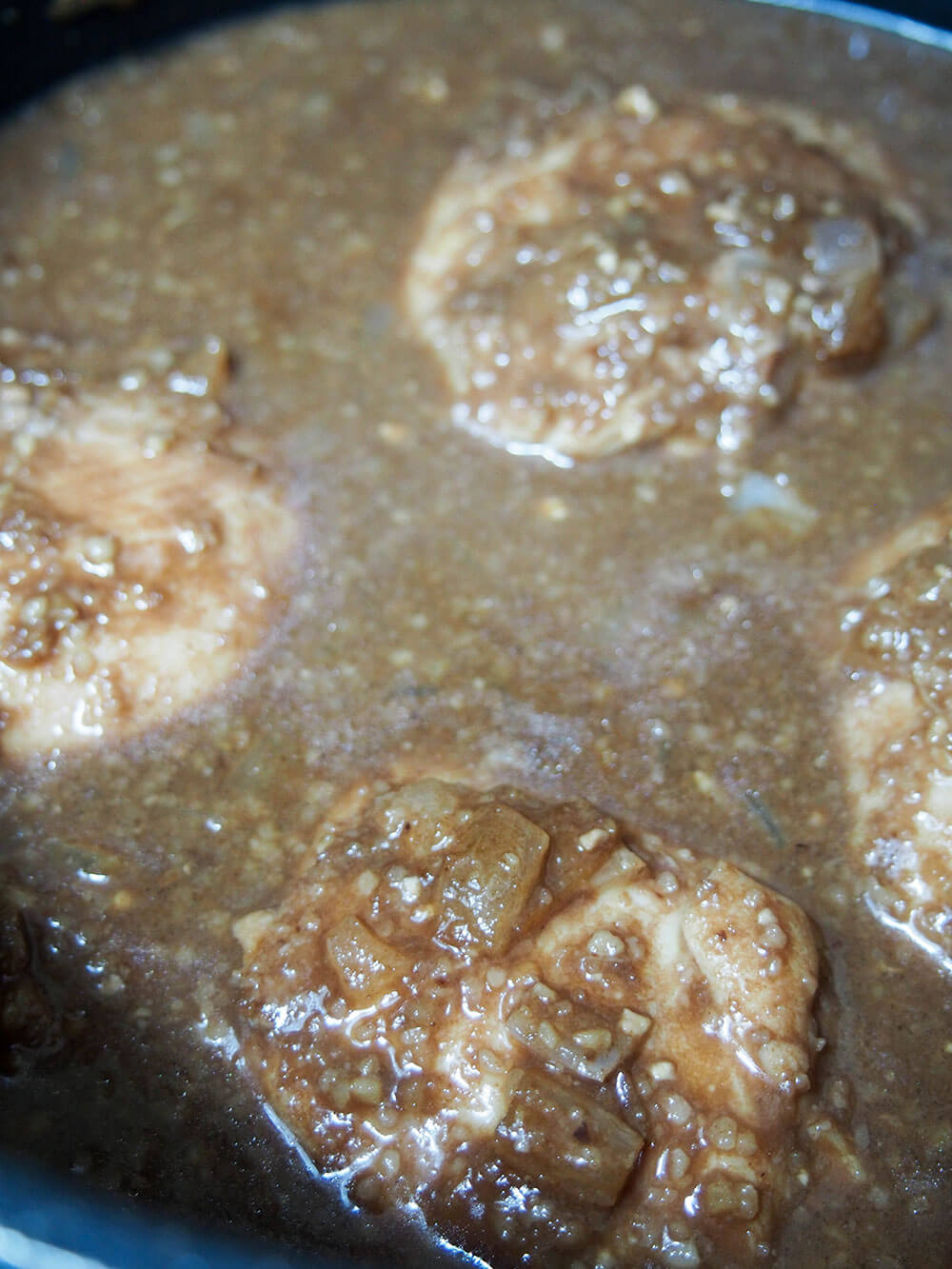 fesenjan simmering in pot