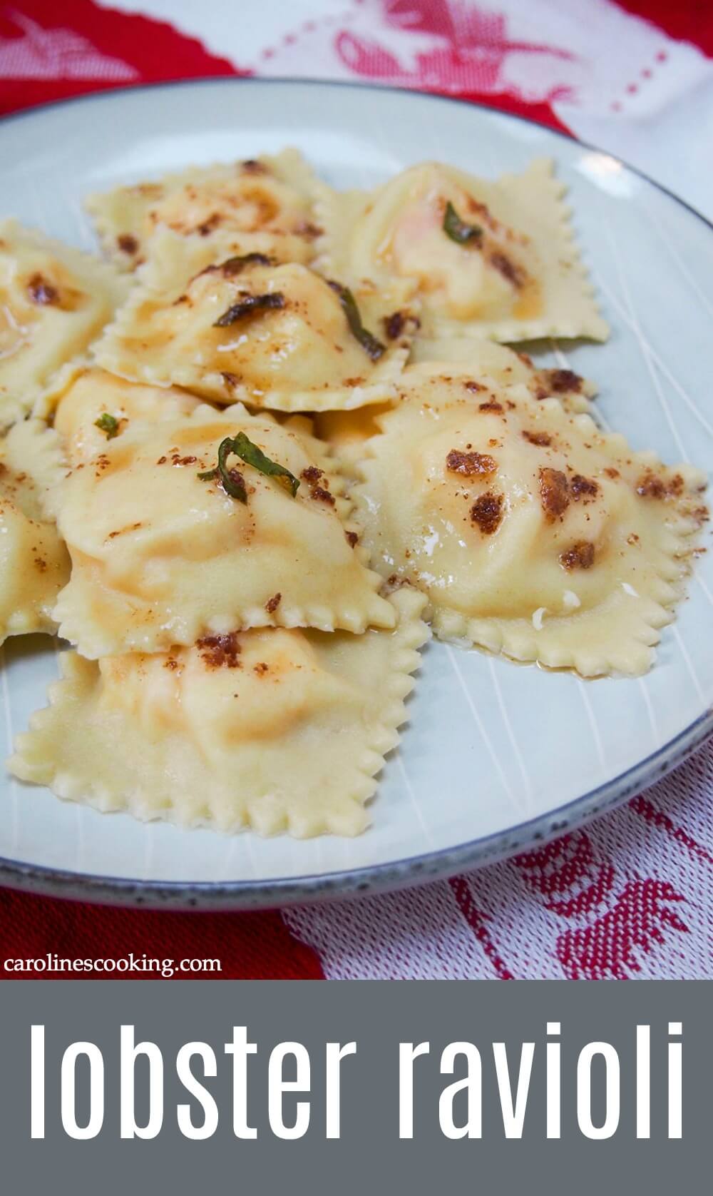There's something special about homemade pasta, and these lobster ravioli are even more so. Even better, they're not actually that complicated or difficult. The result is delicately-flavored deliciousness! Everyone will be asking for more, they're that good. #lobster #ravioli #homemadepasta