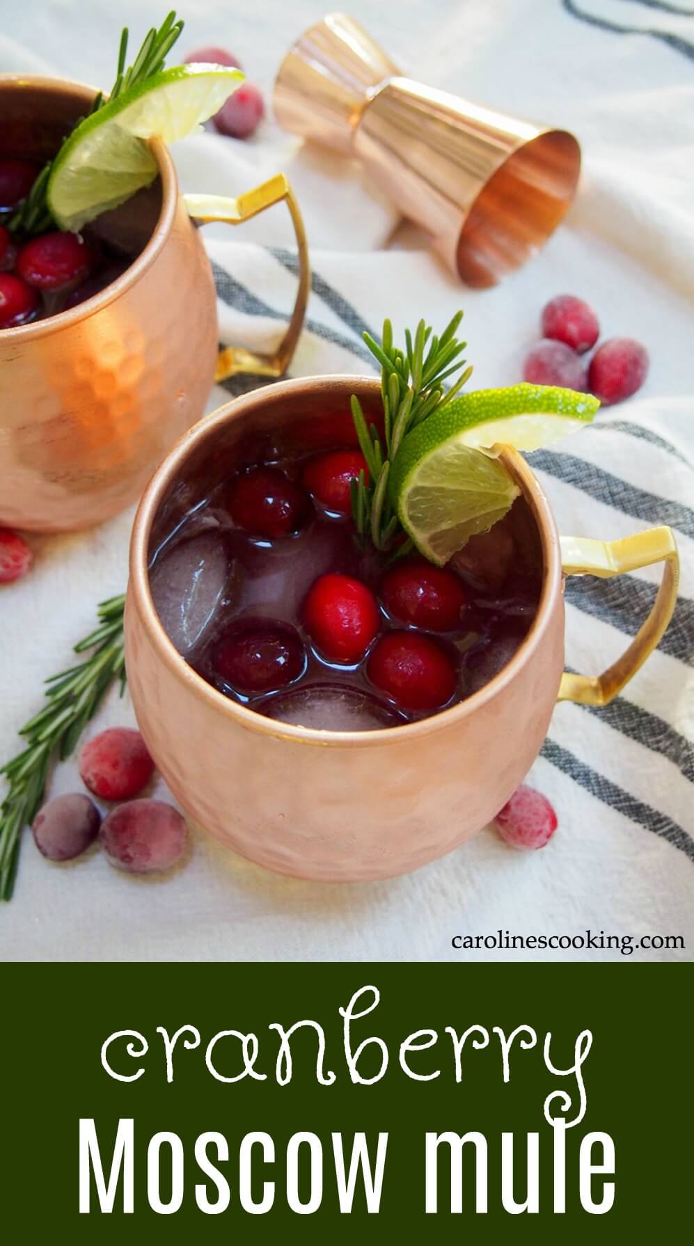 This cranberry Moscow mule is a simple seasonal twist on a classic cocktail, that can also easily be made as a mocktail. Perfect for a festive party! This cranberry Moscow mule is a simple seasonal twist on a classic cocktail, that can also easily be made as a mocktail. Perfect for a festive party! #cranberryweek #cranberry #cocktail #vodka