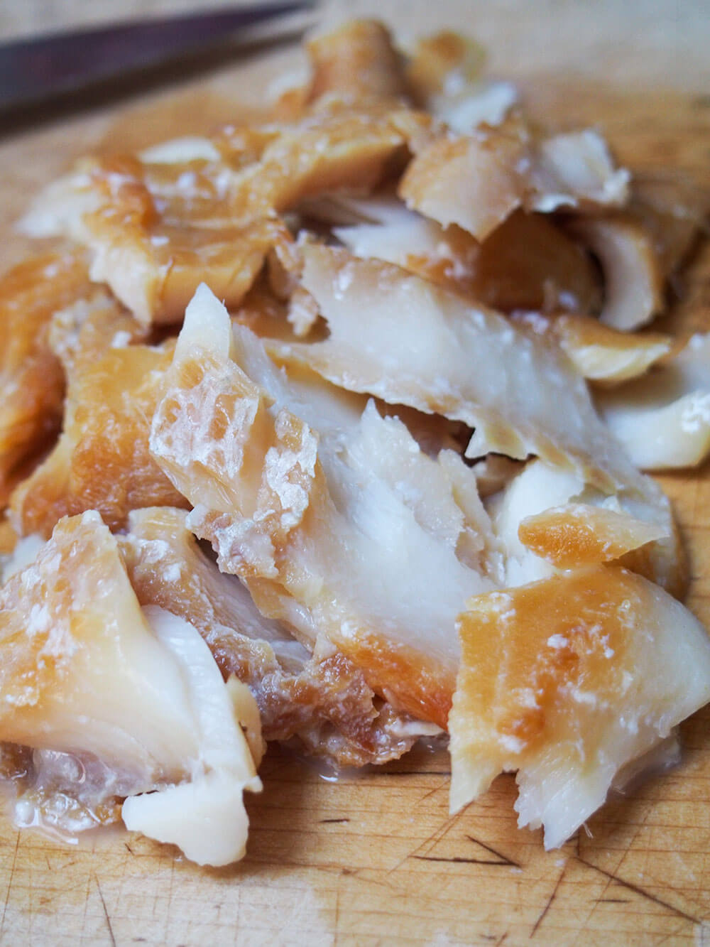 flaked smoked haddock