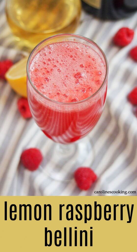 lemon raspberry bellini