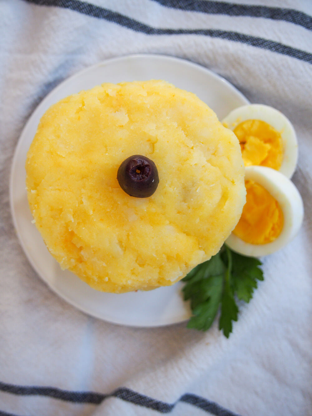 causa rellena viewed from overhead