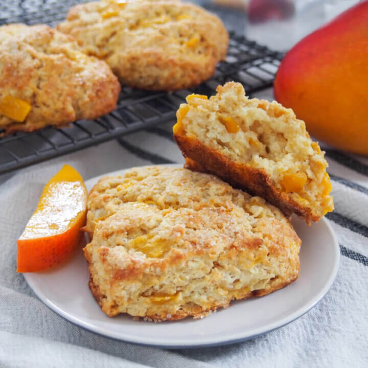coconut mango scones