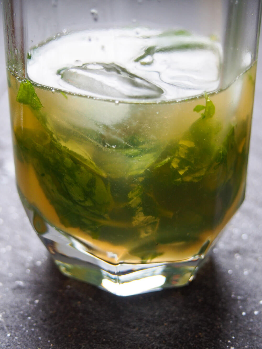 muddling ginger whiskey smash