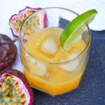 glass of passion fruit margarita