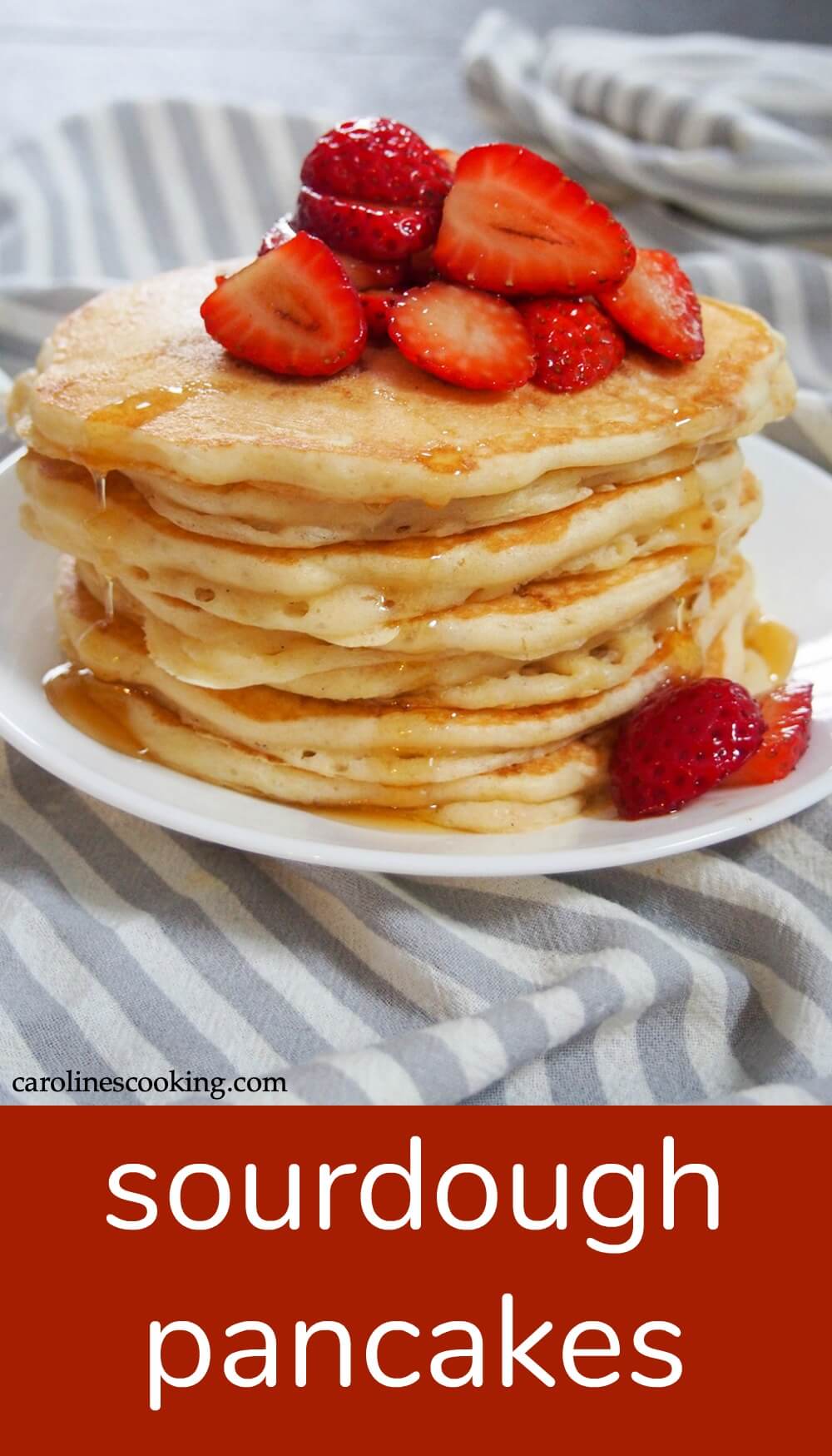 These sourdough pancakes are not only a great way to use sourdough discard, they taste amazing. Incredibly light and fluffy, they're also so easy to make. You'll soon have them on repeat. #sourdough #pancake #sourdoughdiscard #breakfast These sourdough pancakes are not only a great way to use sourdough discard, they taste amazing. Incredibly light and fluffy, they're also so easy to make. You'll soon have them on repeat. #sourdough #pancake #sourdoughdiscard #breakfast