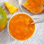 dish of mango jam