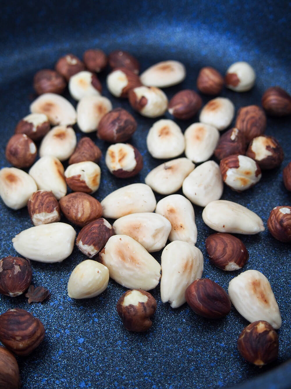 toasting almonds and hazelnuts for dukkah toasting almonds and hazelnuts for dukkah