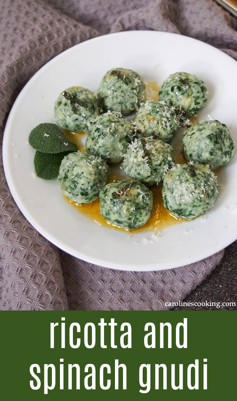 Ricotta and spinach gnudi are a little like gnocchi without the potato. They're light, cheesy and incredibly comforting and delicious! #italianfood #comfortfood #vegetarian Ricotta and spinach gnudi are a little like gnocchi without the potato. They're light, cheesy and incredibly comforting and delicious! #vegetarian #italianfood #comfortfood