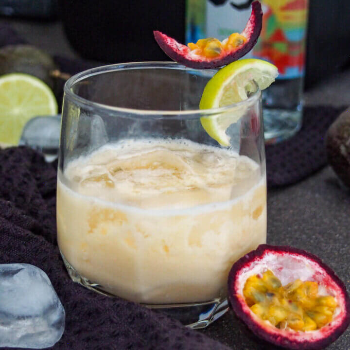 glass of batida cachaca cocktail