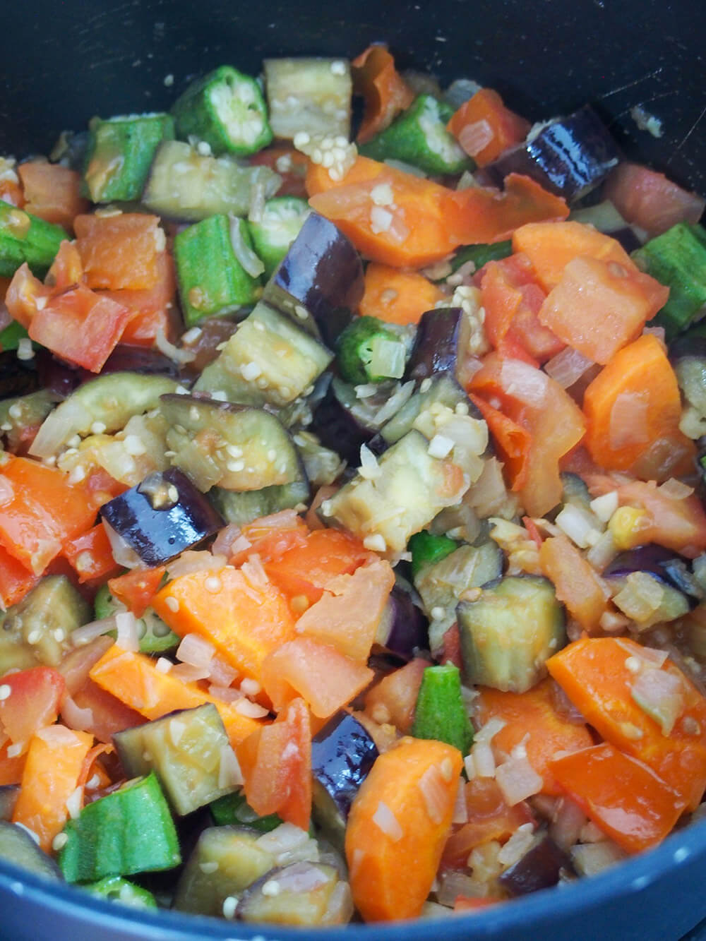 cooking vegetables