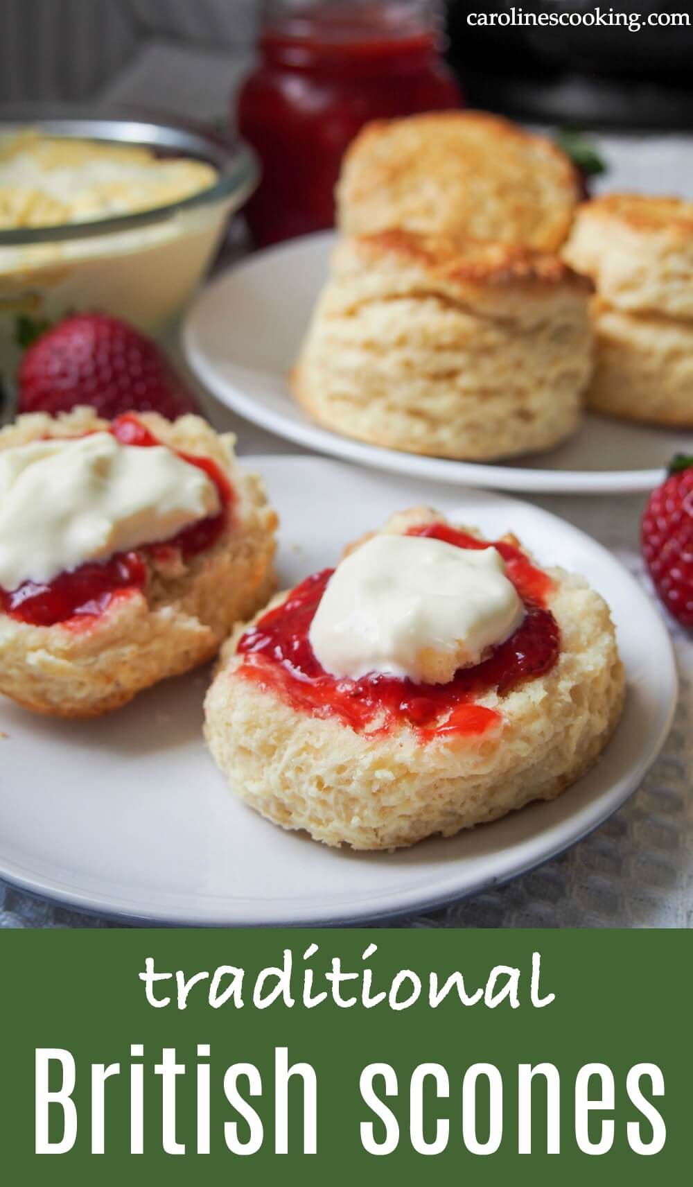 British scones are a classic treat to enjoy as part of a 'cream tea' with jam and cream. They are easy to make, wonderfully soft and gently sweet. Delicious in every bite. #scone #british British scones are a classic treat to enjoy as part of a 'cream tea' with jam and cream. They are easy to make, wonderfully soft and gently sweet. Delicious in every bite. #scone #british