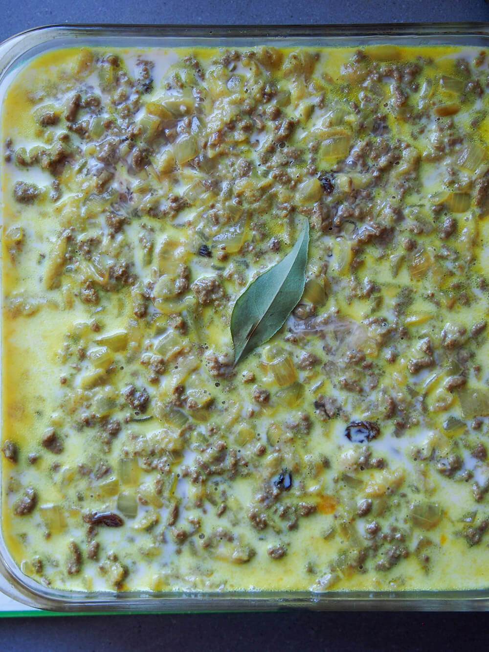bobotie ready to bake