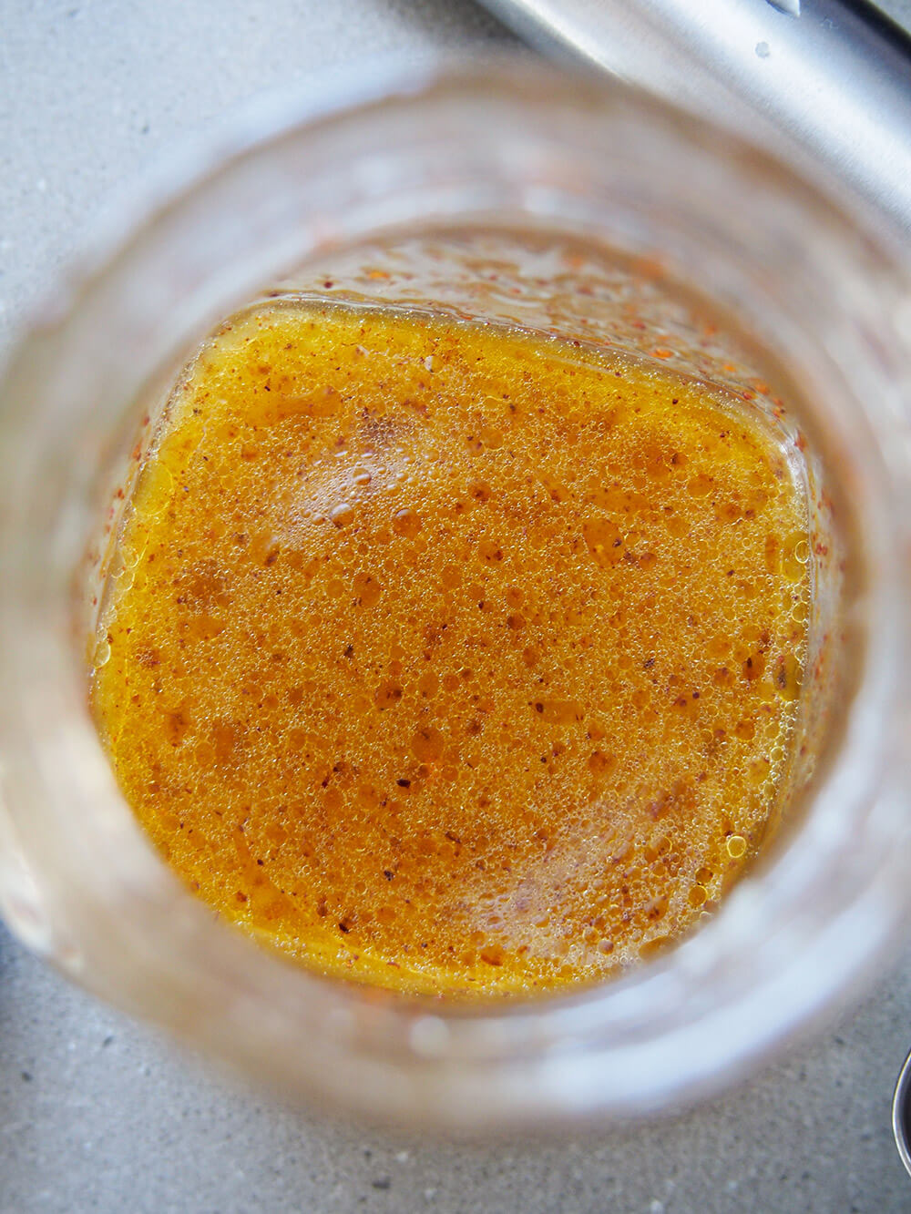 shaken up salad dressing