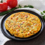 masala omelette on plate