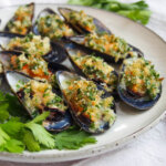 baked mussels