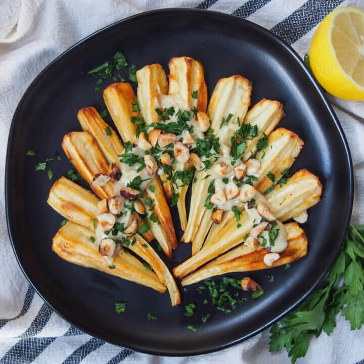 roasted parsnips