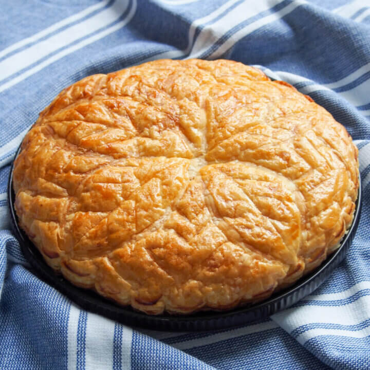 whole galette des bois French king cake