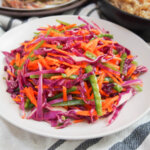 plate of rainbow slaw