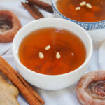 bowl of sujeonggwa (Korean cinnamon tea)