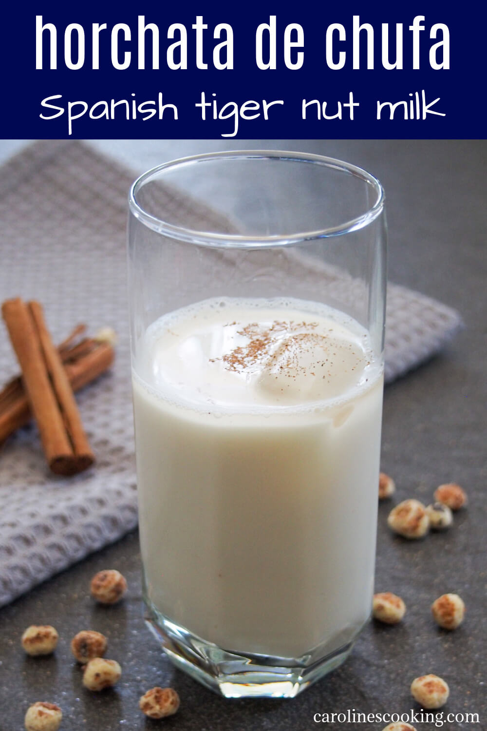 While the Mexican version is better known in many places, Spanish horchata de chufa made with tiger nuts is actually the original and so worth a try. It's naturally gluten free and dairy free, not to mention refreshing and delicious. #horchatadechufa #Spanishhorchata #tigernutmilk #dairyfreemilk While the Mexican version is better known in many places, Spanish horchata de chufa made with tiger nuts is actually the original and so worth a try. It's naturally gluten free and dairy free, not to mention refreshing and delicious. #horchatadechufa #Spanishhorchata #tigernutmilk #dairyfreemilk