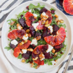 plate of beet and blood orange salad