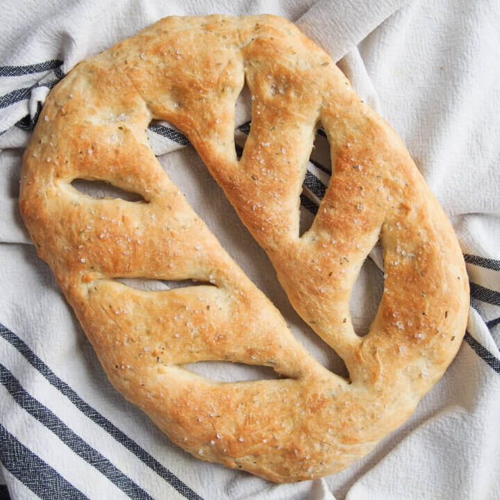 whole herb fougasse