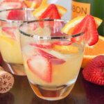 glass of cava sangria