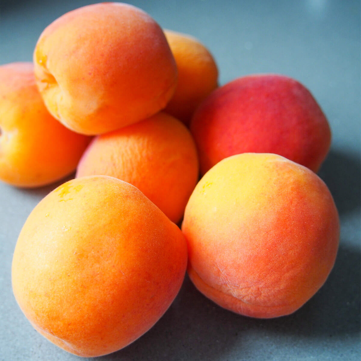 pile of fresh apricots