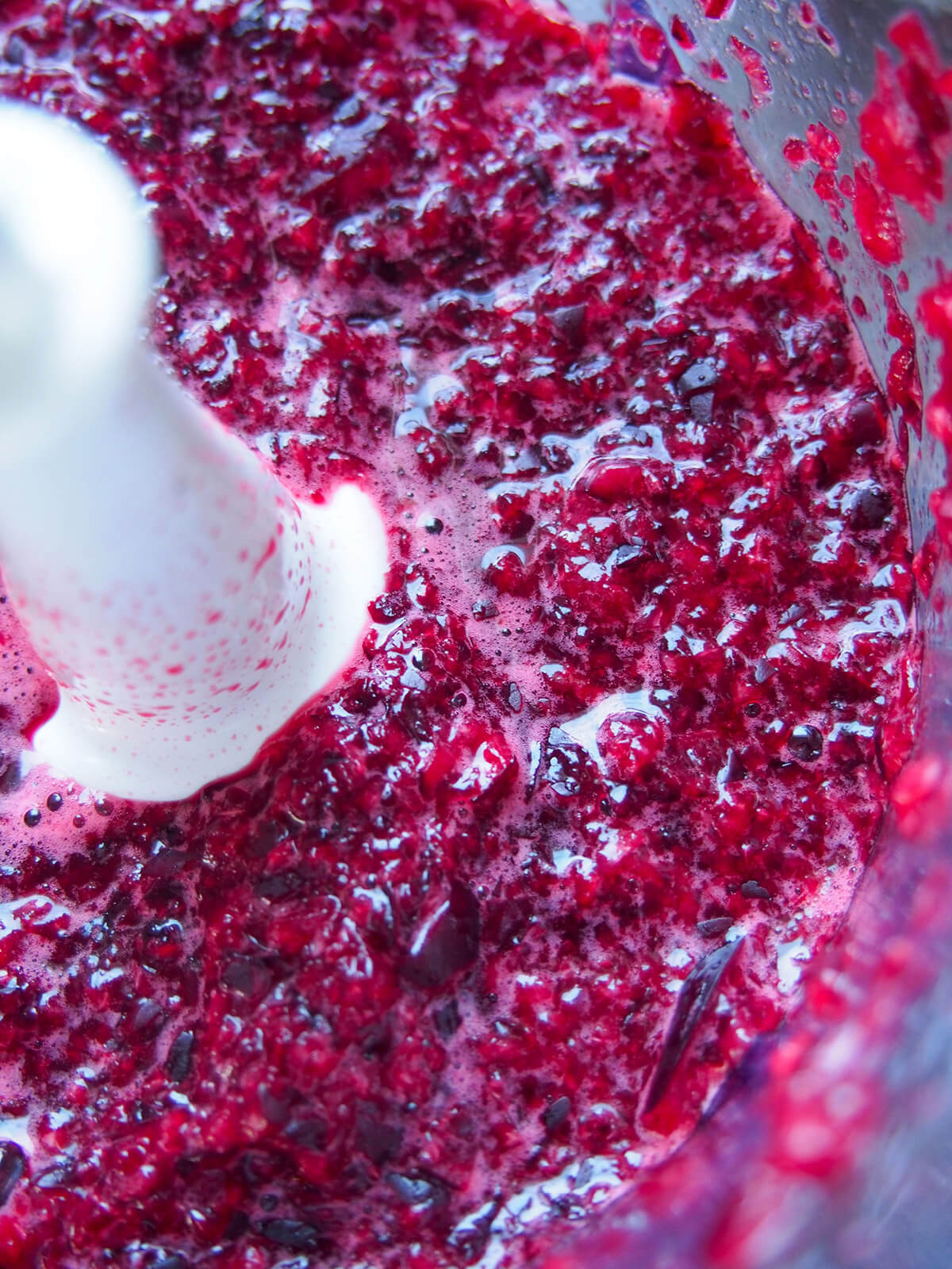 blending cherries for no churn cherry ice cream blended cherries in food processor