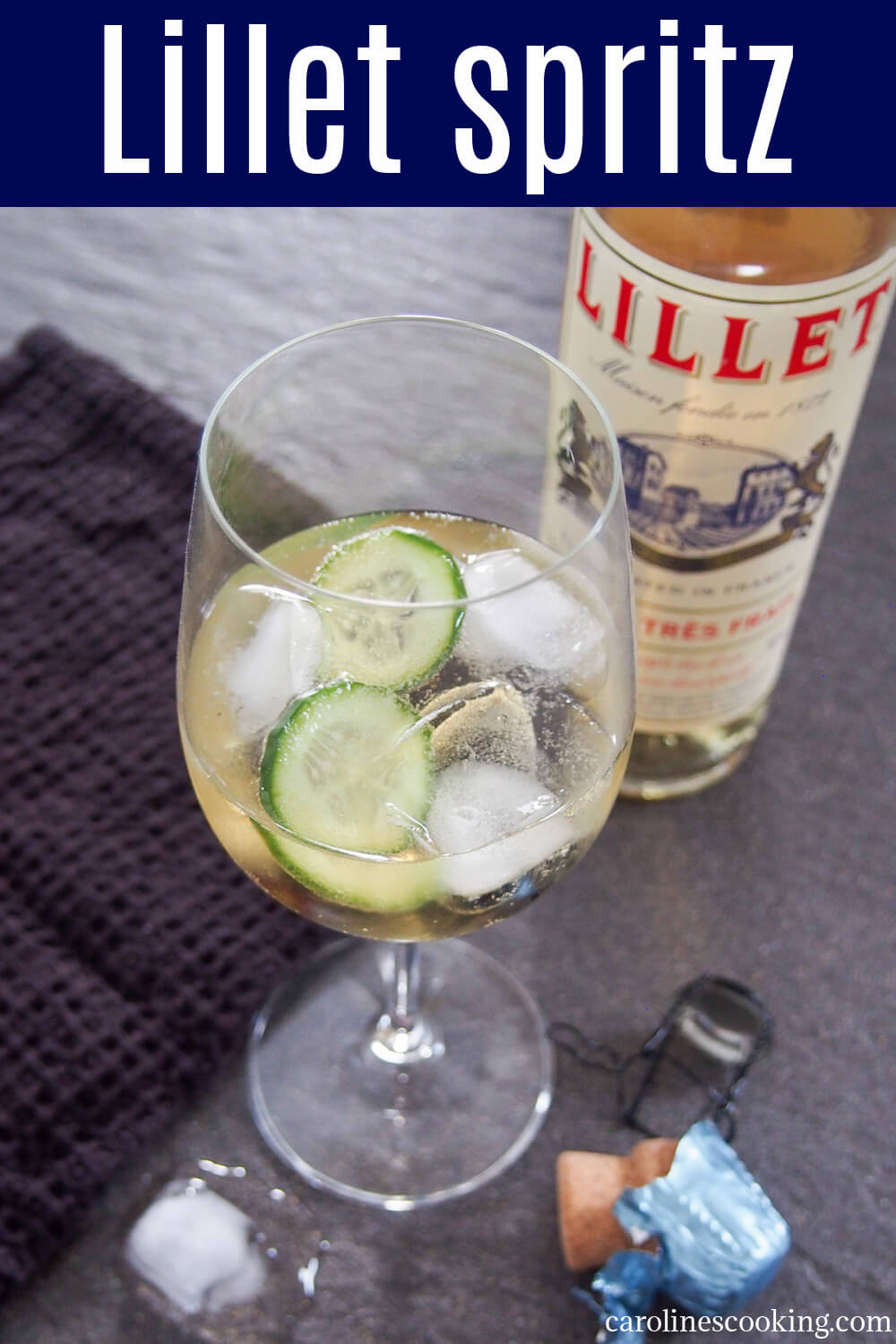 Everyone knows about THAT spritz, but this more mellow Lillet spritz is definitely one to get to know as well. It's light and gently fruity, with just enough bubbles. And so incredibly easy too. Perfect for brunch, aperitivo hour or summer sipping. #lillet #aperitivo #sparklingcocktail