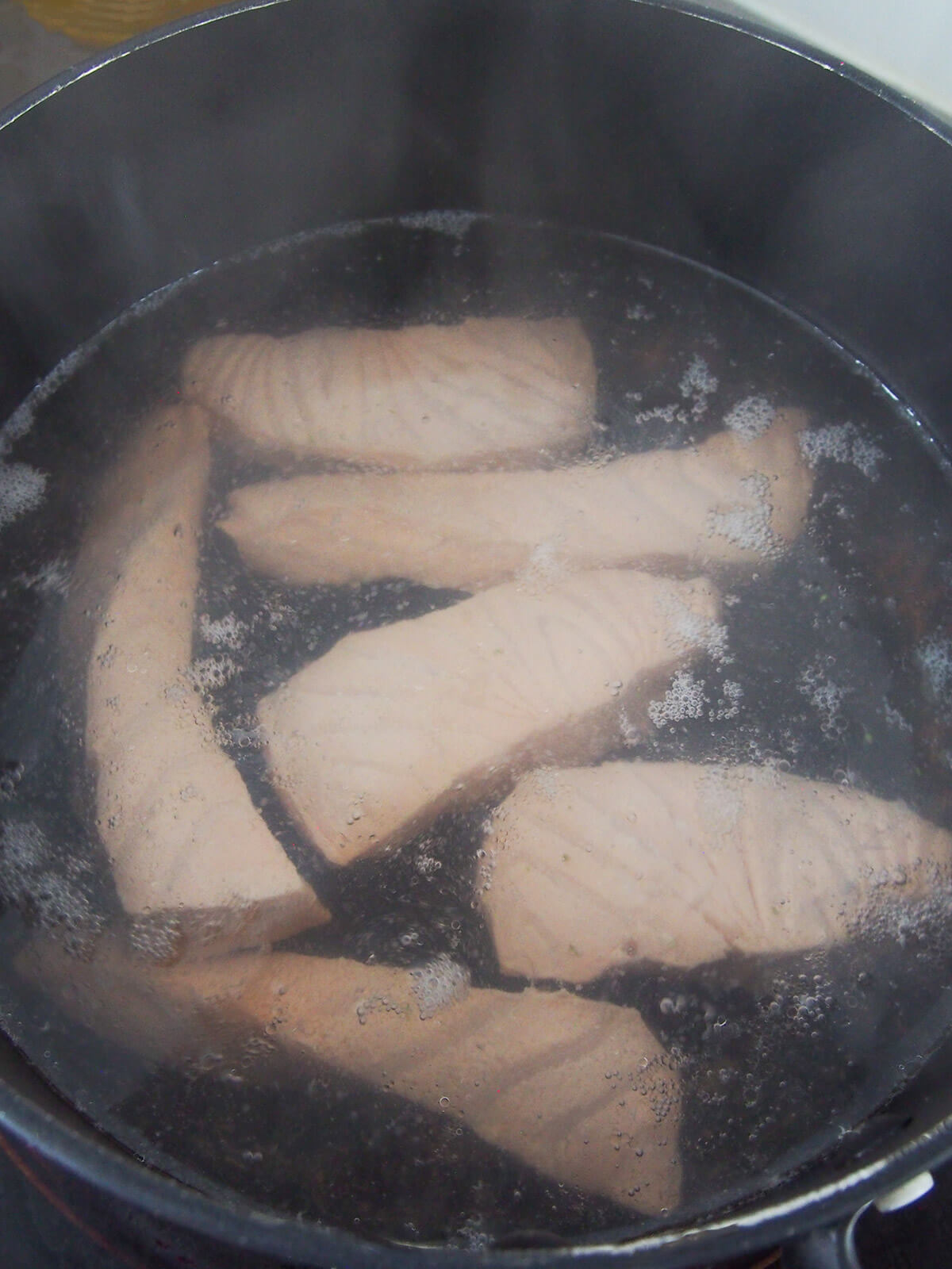 poaching salmon