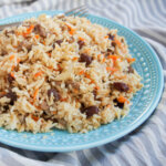 plate of lamb pilaf