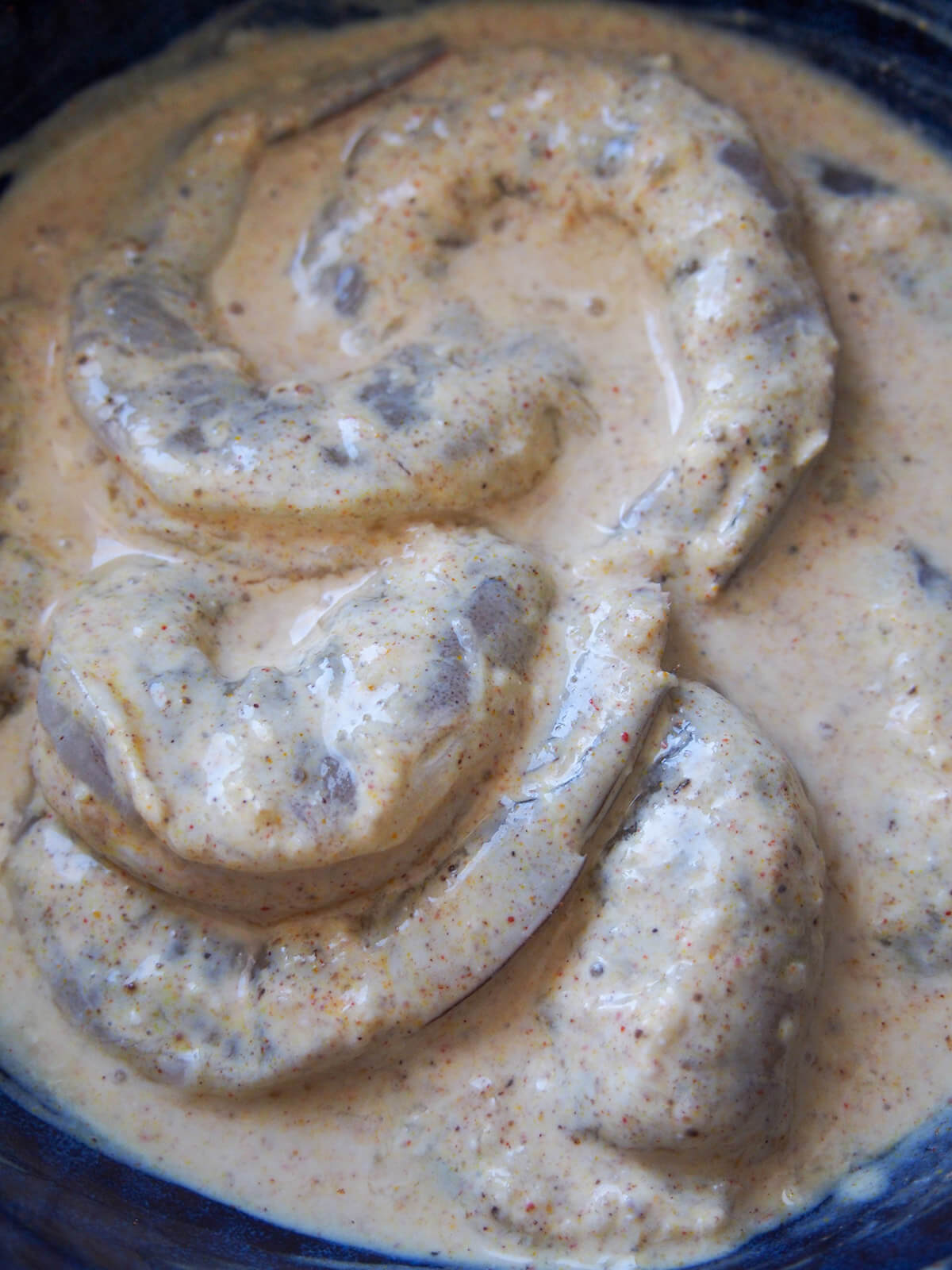 shrimp in marinade