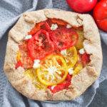 whole tomato galette from overhead