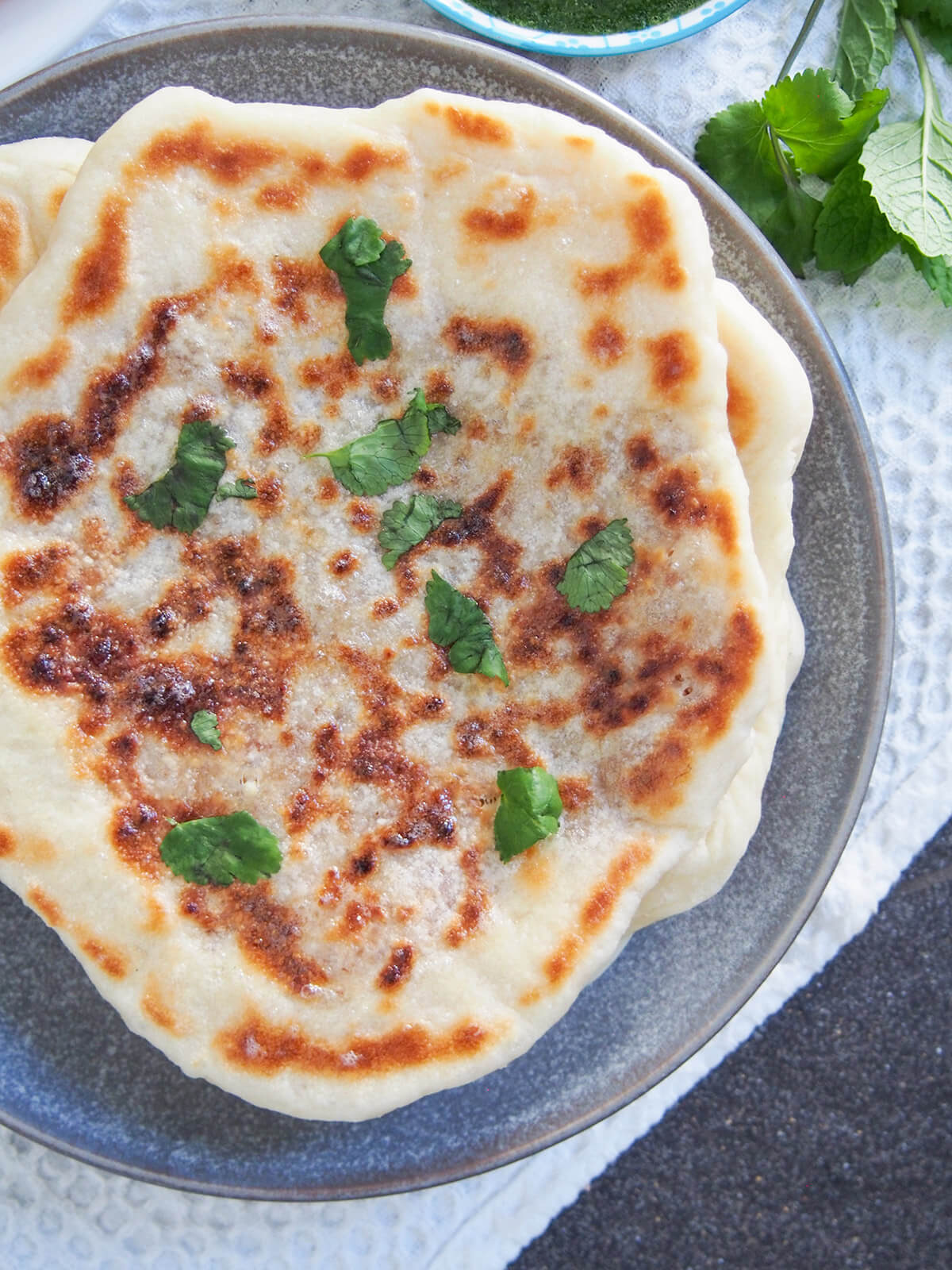 peshwari naan from overhead